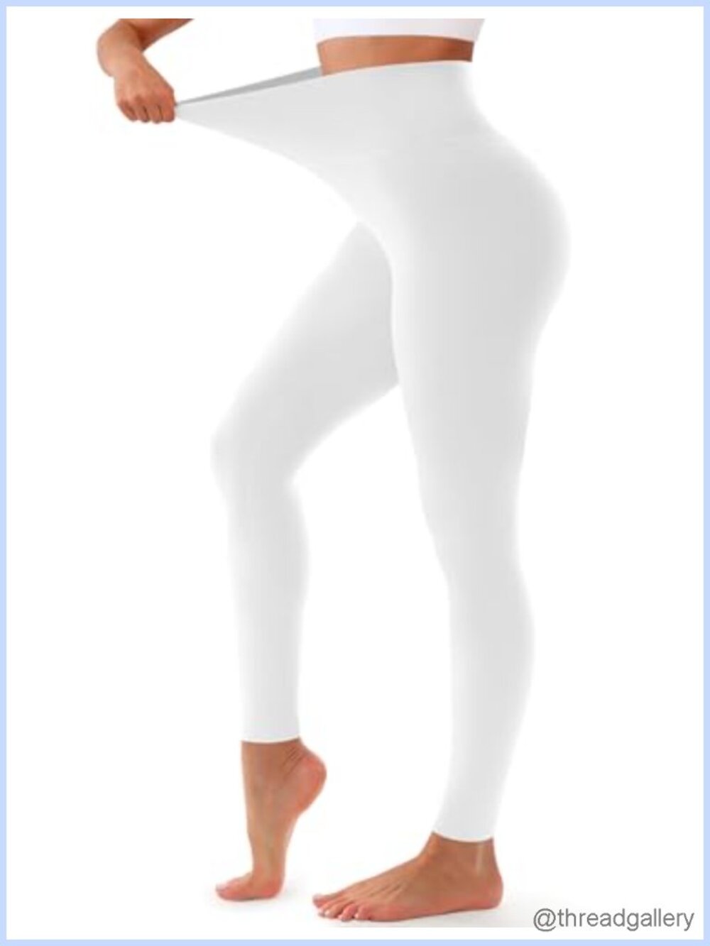 High Waisted Tummy Control Leggings Soft Opaque Yoga Workout Pants